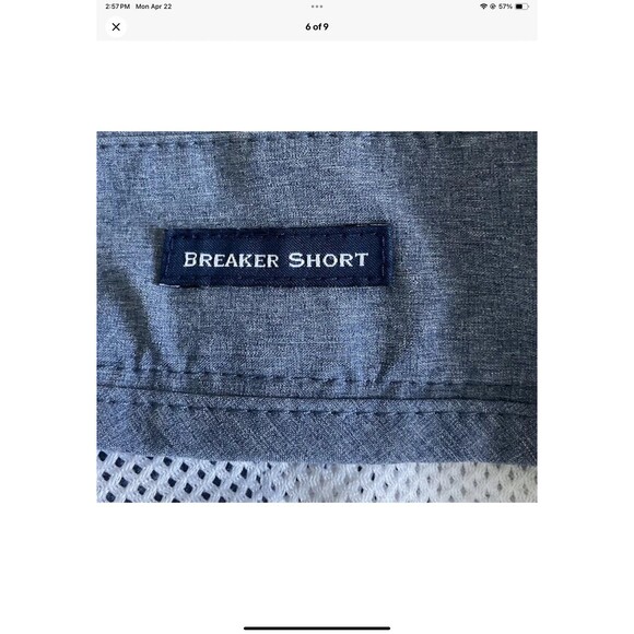 Vineyard Vines Shep & Ian Mens Breaker Blue Chino Shorts Size 28 - 8” Inseam - Picture 6 of 9